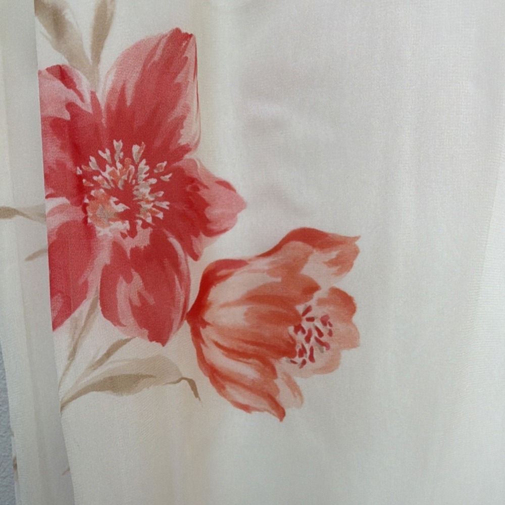 Liz Claiborne Floral Chiffon Flare Skirt. Cottage Core. Romantic. Y2K - Picture 2 of 5